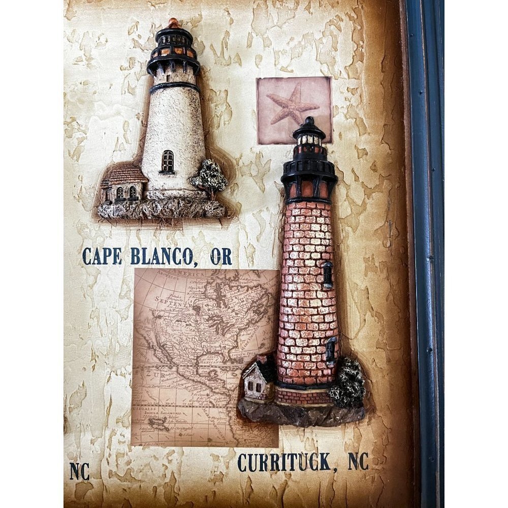 Old Large Wooden Lighthouse 3D Wall Art Plaque - Picture 5 of 11